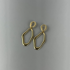 Orgânico - Brincos Banho de Ouro 18K