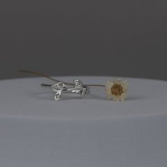 Anel de Prata 925 Ramos Zircônias - Joias Prata Viva