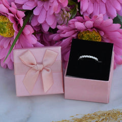 Anel de Prata 925 Zircônias Brilhantes - Joias Prata Viva