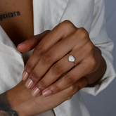 Anel de Prata 925 Coração