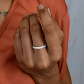 Anel de Prata 925 Zircônias