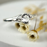 Anel Solitário de Prata 925 Celta