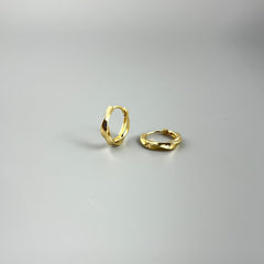 Articulado Torcido - Brincos Banho de Ouro 18K