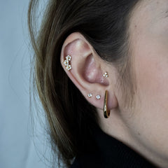 Articulado Liso - Brincos Banho de Ouro 18K