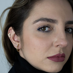 Articulado Liso - Brincos Banho de Ouro 18K