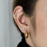 Articulado Oval - Brincos Banho de Ouro 18K