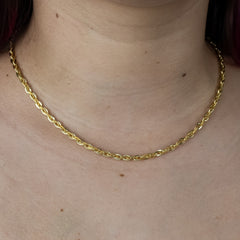 Colar Banhado a Ouro Trabalhado