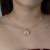 Gargantilha Banhado a Ouro Tigre