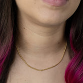 Colar Banhado a Ouro Fio Alemão