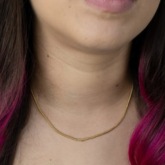 Colar Banhado a Ouro Fio Alemão