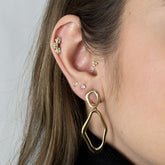 Orgânico - Brincos Banho de Ouro 18K