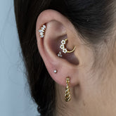 Fio Torcido - Brincos Banho de Ouro 18K