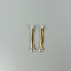 Fio Alemão - Brincos Banho de Ouro 18K