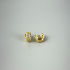 Micro Zirconias - Brincos Banho de Ouro 18K