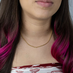 Colar Banhado a Ouro Fio Alemão