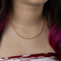 Colar Banhado a Ouro Oca