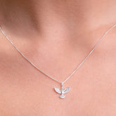 Corrente de Prata 925 com Pingente Espírito Santo - Joias Prata Viva