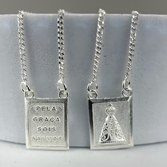 Escapulário Nossa Senhora de Aparecida Prata 925