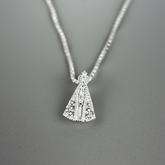 Pingente de Prata 925 Nossa Senhora Aparecida