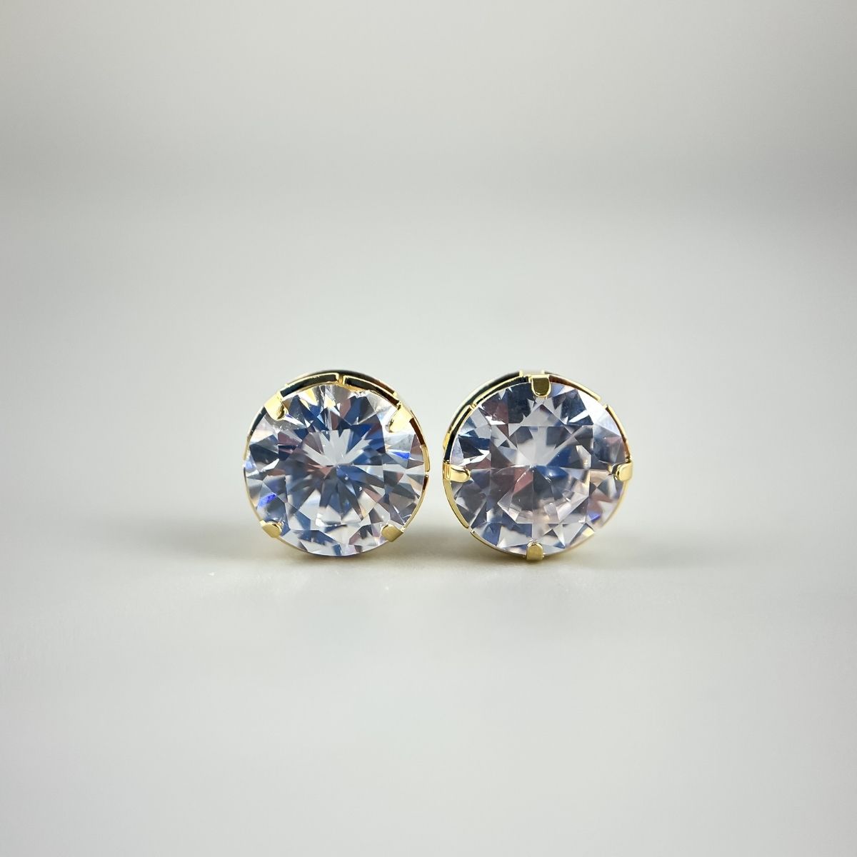 Ponto de Luz Zircônia - Brincos Banho de Ouro 18K