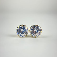 Ponto de Luz Zircônia - Brincos Banho de Ouro 18K