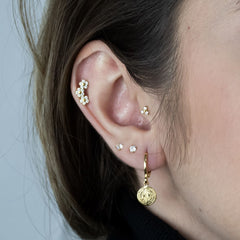 São Bento - Brincos Banho de Ouro 18K