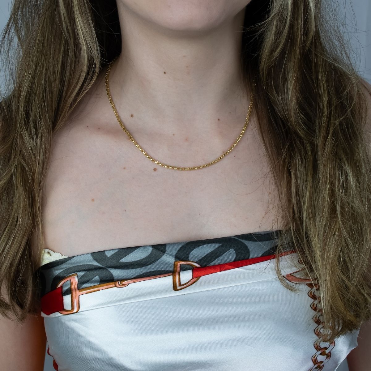 Colar Banhado a Ouro Oca